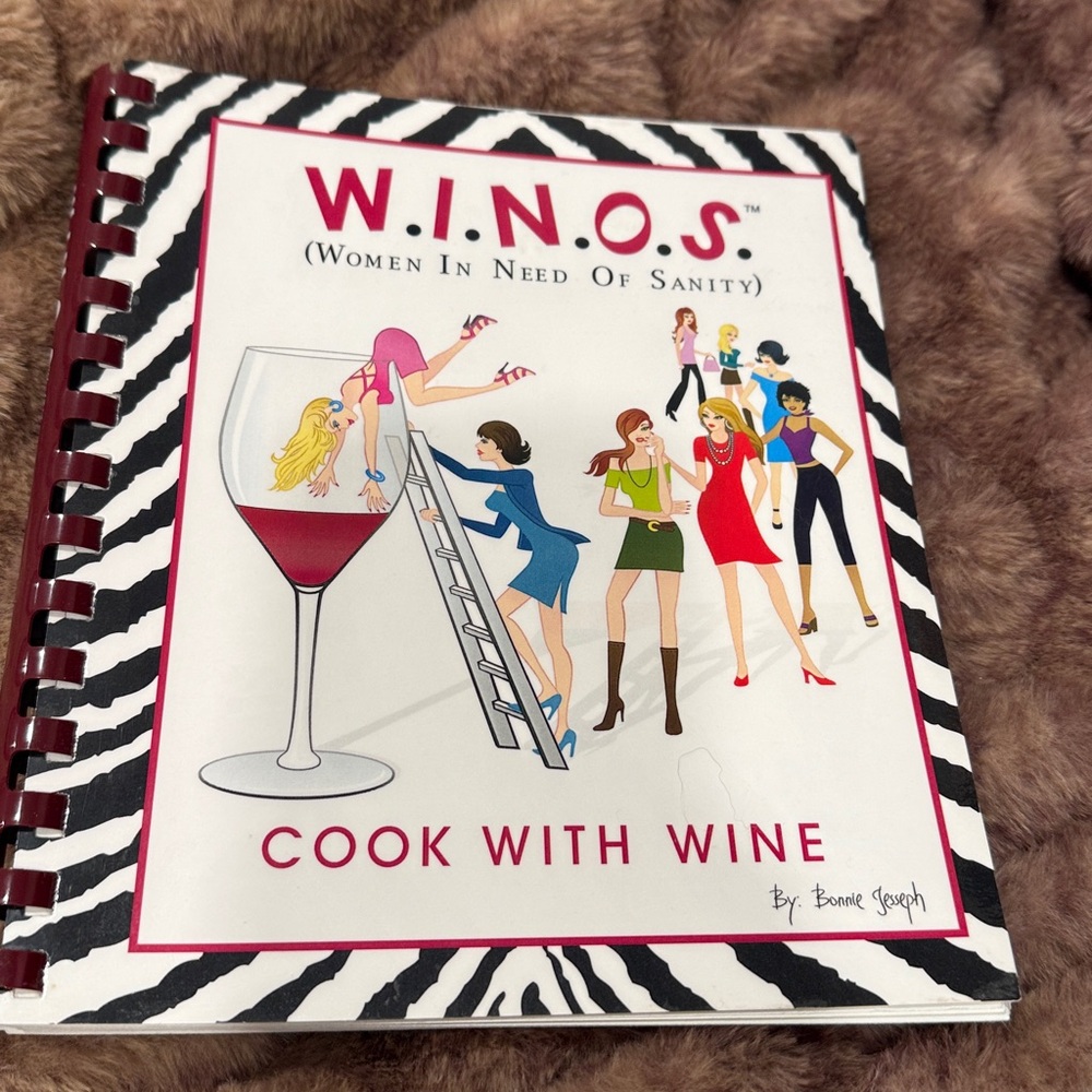 NWOT W.I.N.O.S Women In Need Of Sanity Cookbook